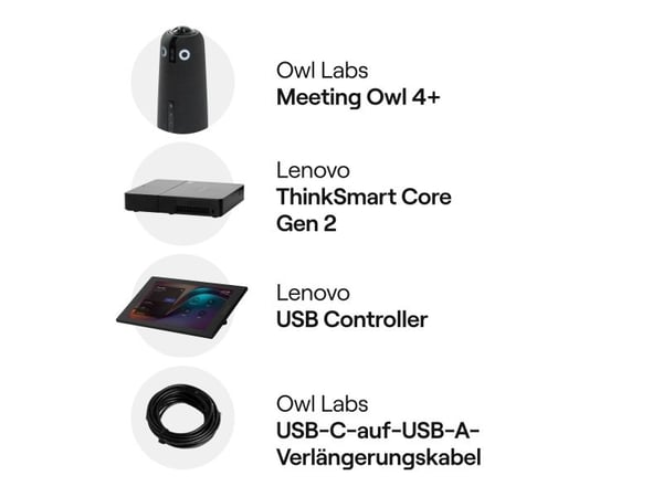 Owl Labs Microsoft Teams Rooms Bundle, Gruppevideokonferansesystem, CMOS, 4K Ultra HD, 30 fps, Windows 11 IoT Enterprise GAC, Kull