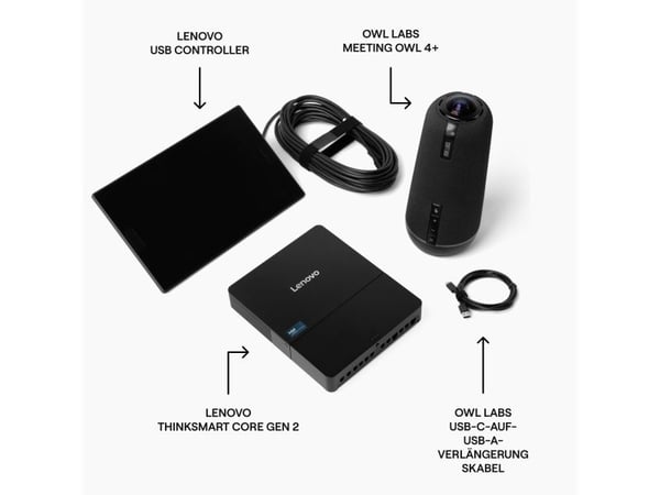 Owl Labs Microsoft Teams Rooms Bundle, Gruppevideokonferansesystem, CMOS, 4K Ultra HD, 30 fps, Windows 11 IoT Enterprise GAC, Kull