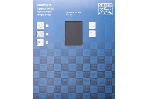 PFERD Paper-backed abrasive sheets ECO W, 50 stykker, P800