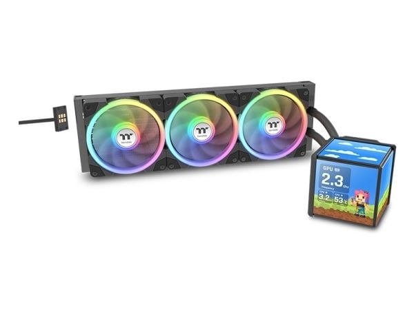 Näytönohjain K Thermaltake MINECUBE 360 Ultra AIO ARGB Tuuletin musta