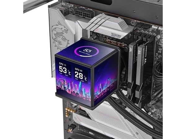 Näytönohjain K Thermaltake MINECUBE 360 Ultra AIO ARGB Tuuletin musta