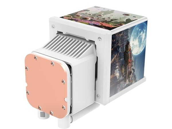 Thermaltake MINECUBE 360 Ultra, Alt-i-ett væskekjøler, 12 cm, 500 RPM, 2000 RPM, Hvit