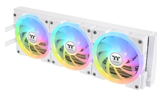 Thermaltake MINECUBE 360 Ultra, Alt-i-ett væskekjøler, 12 cm, 500 RPM, 2000 RPM, Hvit