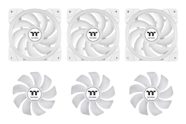 Thermaltake MINECUBE 360 Ultra, Alt-i-ett væskekjøler, 12 cm, 500 RPM, 2000 RPM, Hvit