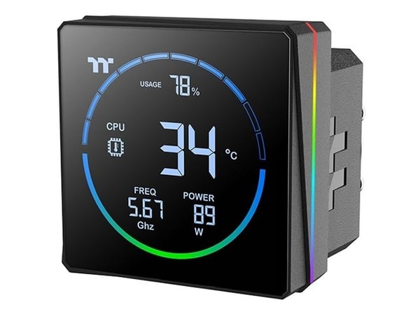 Thermaltake TH240-S V3 ARGB, Alt-i-ett væskekjøler, 12 cm, 500 RPM, 2500 RPM, Svart