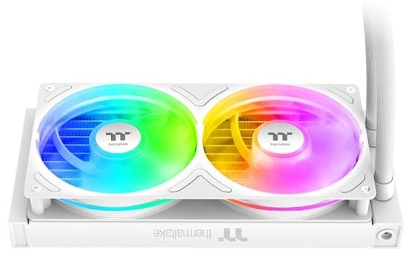 Thermaltake TH240-S V3 ARGB, Alt-i-ett væskekjøler, 12 cm, 500 RPM, 2500 RPM, Hvit