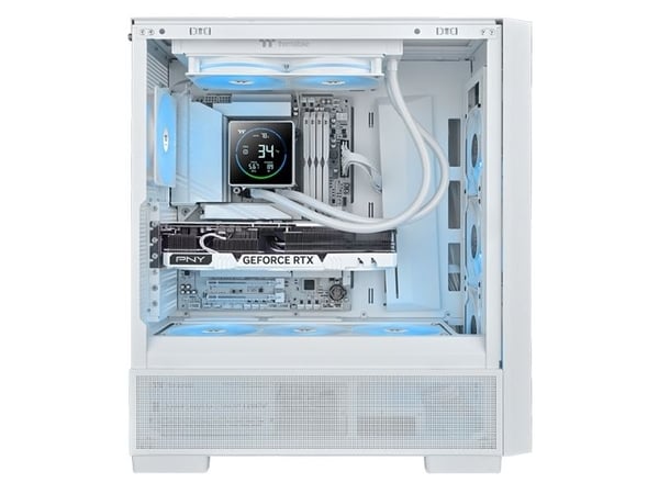 Thermaltake TH240-S V3 ARGB, Alt-i-ett væskekjøler, 12 cm, 500 RPM, 2500 RPM, Hvit