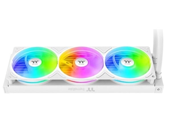 Thermaltake TH360-S V3 ARGB, Alt-i-ett væskekjøler, 12 cm, 500 RPM, 2500 RPM, Svart, Hvit