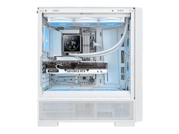 Thermaltake TH360-S V3 ARGB, Alt-i-ett væskekjøler, 12 cm, 500 RPM, 2500 RPM, Svart, Hvit