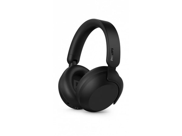 Philips TAH8000EBK - Hodetelefoner med mikrofon - full størrelse - Bluetooth - trådløs, kablet - aktiv støydemping - USB-C, 3,5 mm jakk - svart
