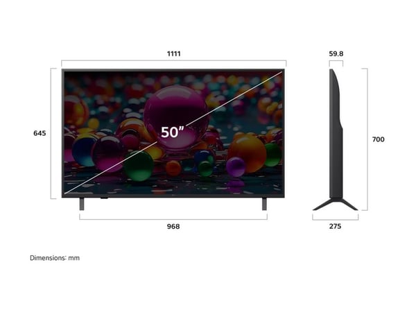 LG 50UA75006LA 127cm 50" 4K LED Smart TV TV 127cm
