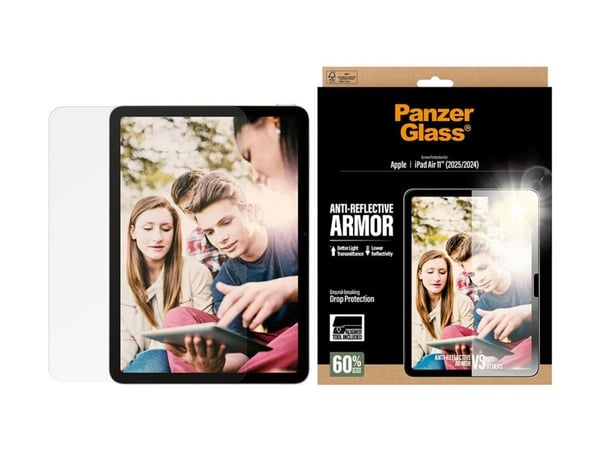 PanzerGlass - Skjermbeskyttelse for mobiltelefon - anti-reflekterende rustning, med FASTFIT-verktøy, ultra-bred passform - glass - for Apple 11-inc...