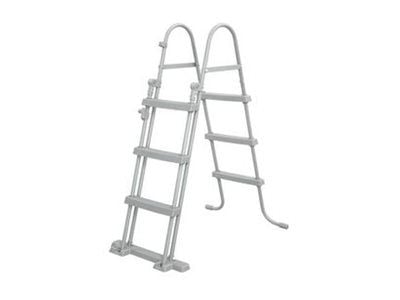 Bestway® Steel Pro MAX™ overjordisk basseng komplett sett med filterpumpe Ø 457 x 107 cm, lys grå, rund