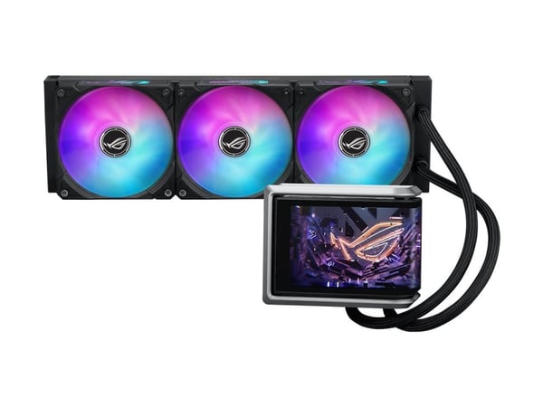 ASUS ROG RYUO IV 360 ARGB, All-in-one-nesteenjäähdytin, 12 cm, Musta