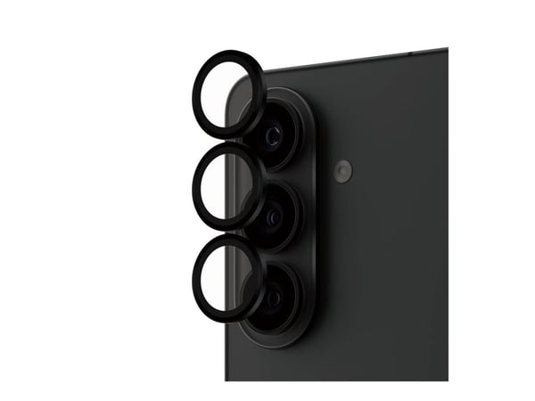 PanzerGlass Hoops - Black Metal Edition - linsebeskytter for mobiltelefon - svart - for Samsung Galaxy S26