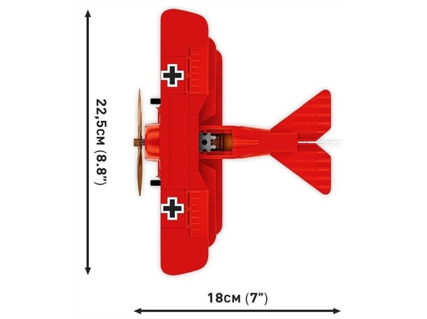 COBI Fokker Dr.1 Red Baron, Byggesett, 8 år, 221 stykker