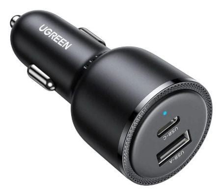 Ugreen EC701 autolaturi, USB + USB-C, 63W (musta)