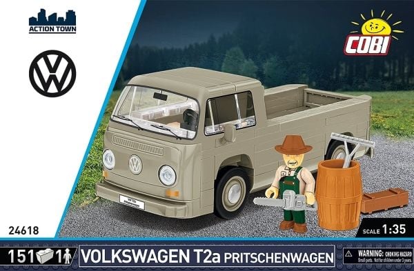 COBI Action Town Volkswagen T2a, Byggesett, 6 år, 151 stykker