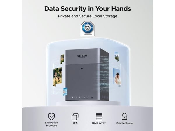 UGREEN NASync DH4300 Plus NAS-system 4-bay 16 TB inkl. 4x Seagate IronWolf ST4000VN006 4 TB