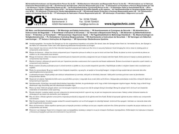 BGS technic Inspection Mirror, 118 mm, 118 g, 475 mm
