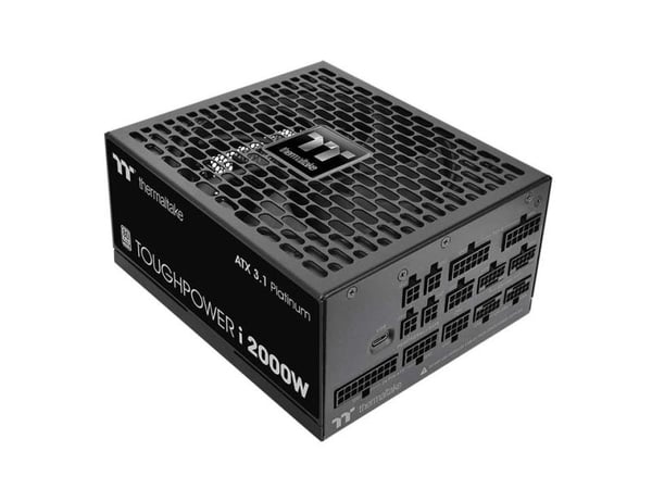 Thermaltake ToughPower i2000W - Nätaggregat (intern) - ATX12V 3.1/ EPS12V - 80 PLUS Titanium - AC 220-240 V - 2000 Watt - aktive PFC - svart