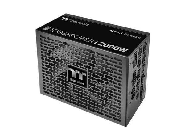 Thermaltake ToughPower i2000W - Nätaggregat (intern) - ATX12V 3.1/ EPS12V - 80 PLUS Titanium - AC 220-240 V - 2000 Watt - aktive PFC - svart