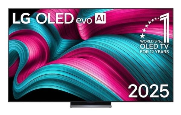 LG OLED83C57LA, 2,11 m (83"), 3840 x 2160 pikseliä, OLED evo, Älytelevisio, Wi-Fi, Musta