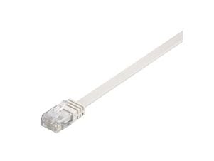 MicroConnect - Nätverkskabel - RJ-45 (hane) till RJ-45 (hane) - 1.5 m - UTP - CAT 6 - tvinnad, platt - vit