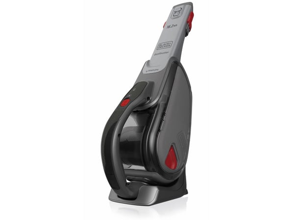 BLACK+DECKER DustBuster DVJ315B - Støvsuger - håndholdt - uten pose - titanium/chilli red