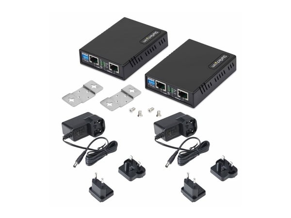 Startech - Extender Kit - lokalt modem - 100Mb LAN, Ethernet over VDSL2 - 10Base-T, 100Base-TX - 4 porter - opp til 1 km - TAA-samsvar