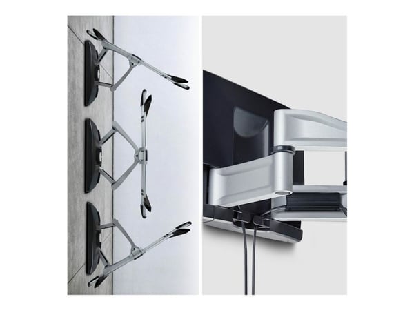Startech - Monteringssett (veggmontering, 2 loddrette braketter) - leddelt - for flatpanel - lav profil - aluminium, stål - skjermstørrelse: 32"-10...