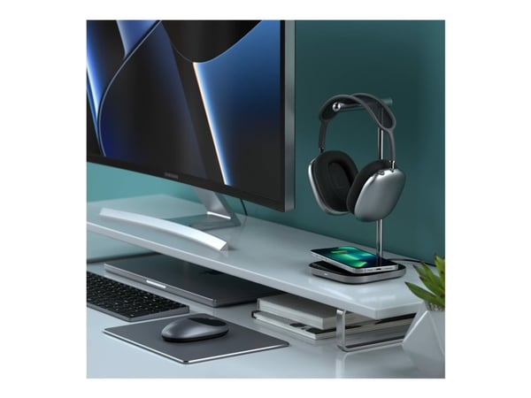 Satechi SV0155319010, Sisätila, USB, Langaton lataaminen, Musta, Harmaa