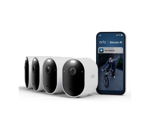 Arlo Pro 6 - 2025 Edition - nettverksovervåkingskamera - utendørs, innendørs - værbestandig - farge (Dag og natt) - lyd - trådløs - Wi-Fi (en pakke 4)