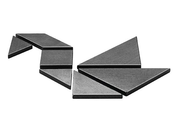 Schmidt Tangram Puslespill i en tinn