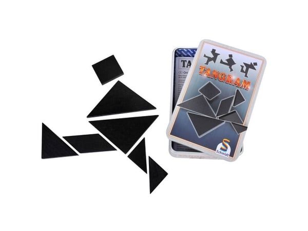 Schmidt Tangram Puslespill i en tinn