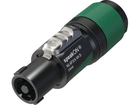 NEUTRIK NL4FXX-W-S - speakON kabelkontakt 4-pins med spennavlastning (NL4FXX-W-S)