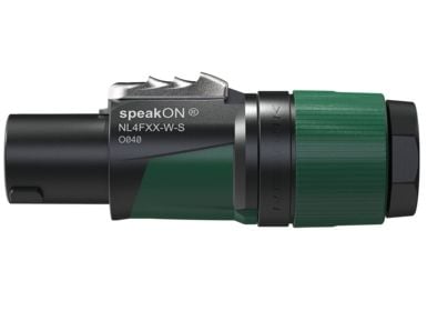 NEUTRIK NL4FXX-W-S - speakON kabelkontakt 4-pins med spennavlastning (NL4FXX-W-S)