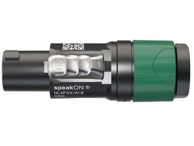 NEUTRIK NL4FXX-W-S - speakON kabelkontakt 4-pins med spennavlastning (NL4FXX-W-S)