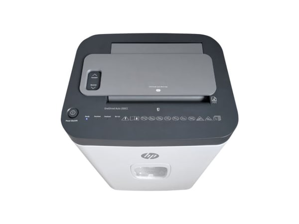 HP OneShred Auto 200CC, Ristiinleikkaava, 22 cm, 4.3 x 12 mm, 28 L, 200 arkkia, 63 dB