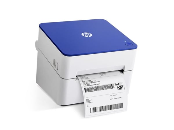 HP HPKE200, Direkte Termisk, 203 x 203 DPI, 178 mm/sek, Koblet med ledninger (ikke trådløs), Blå, Hvit