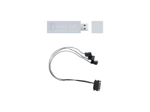 Lian Li RF-T-W, RGB-kontroller som kan adresseres, Hvit, 1 stykker