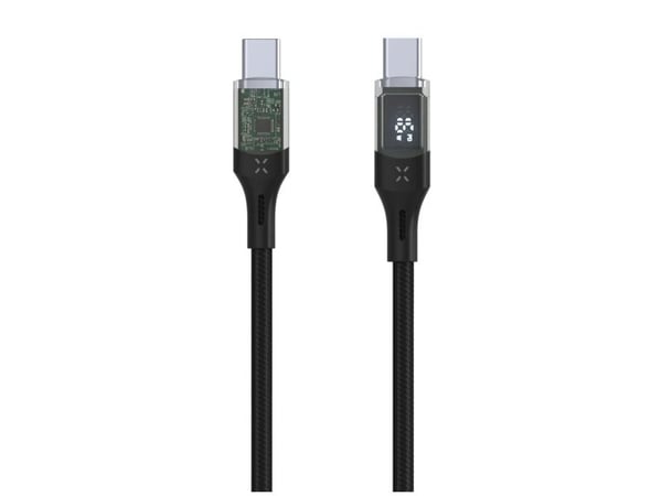 FIXED - USB-kabel - 24 pin USB-C (hann) til 24 pin USB-C (hann) - USB 2.0 - 1.2 m - USB Power Delivery (100 W) - svart