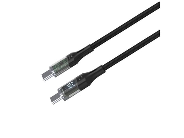 FIXED - USB-kabel - 24 pin USB-C (hann) til 24 pin USB-C (hann) - USB 2.0 - 1.2 m - USB Power Delivery (100 W) - svart