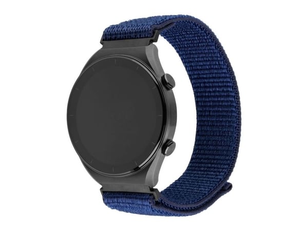FIXED - Klokkestropp for smart armbåndsur - nylon, quick release, 22 mm - 160-210 mm - mørk blå
