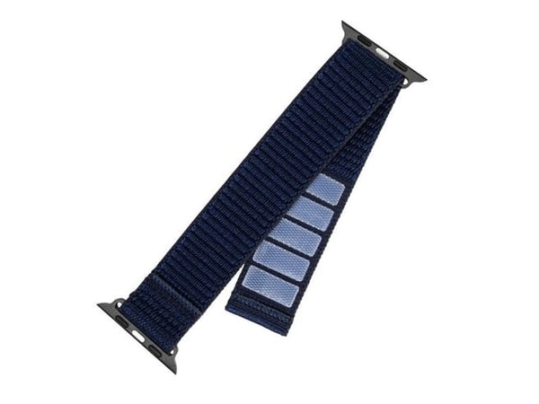 FIXED - Klokkestropp for smart armbåndsur - nylon - 160-210 mm - mørk blå - for Apple Watch (38 mm, 40 mm, 41 mm)