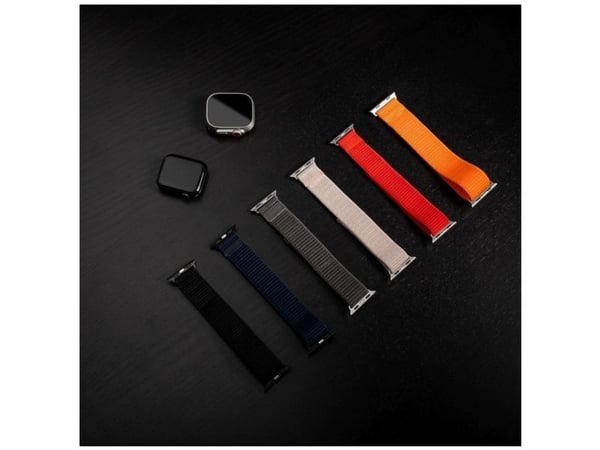 Fast Fast | Sportsrem for Apple Watch Ultra 49mm | 160-210 mm | Mørkegrå | Nylon