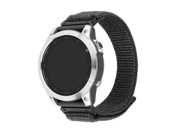 FIXED - Sløyfe for smart armbåndsur - 26 mm, nylon - 160-210 mm - mørk grå - for Coros Vertix 2; Garmin Fenix 7X; Enduro 2; epix Pro; Instinct 2X; ...