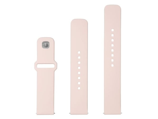 FIXED - Klokkestropp for smart armbåndsur - silicone, quick release, 20 mm - 160-235 mm - rosa