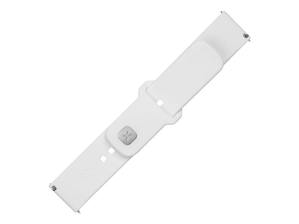 FIXED - Klokkestropp for smart armbåndsur - silicone, quick release, 20 mm - 160-235 mm - hvit