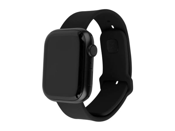 FIXED - Klokkestropp for smart armbåndsur - 38/40/41mm, silicone - svart - for Apple Watch Hermès Series 9, SE 3, Series 10, Series 11, Series 8, S...